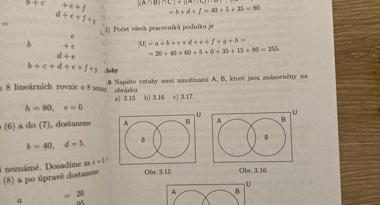 Matematika pro gymnázia – základní poznatky z mat.