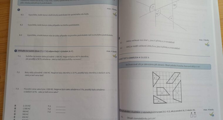 Přijímačky na střední školy, matematika